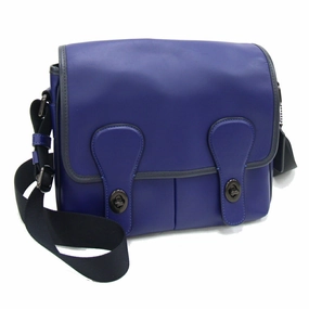 Coach blue Navy Leather Shoulder Bag (Pre-Owned)