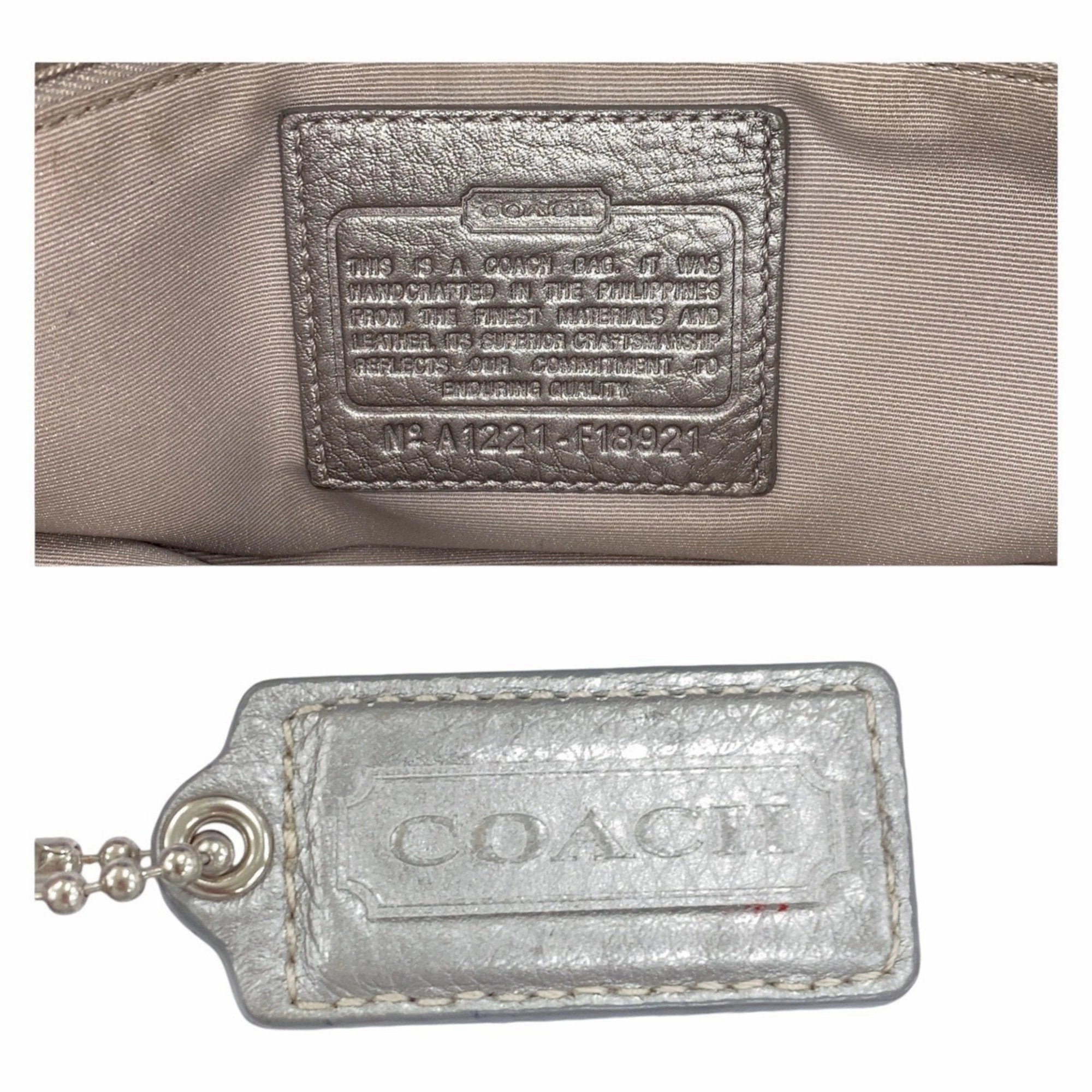 Coach blue Pvc Shoulder Bag Tote Bag (Pre-Owned)
