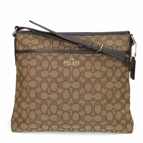 Coach  Canvas Leather Shoulder Bag (Pre-Owned)