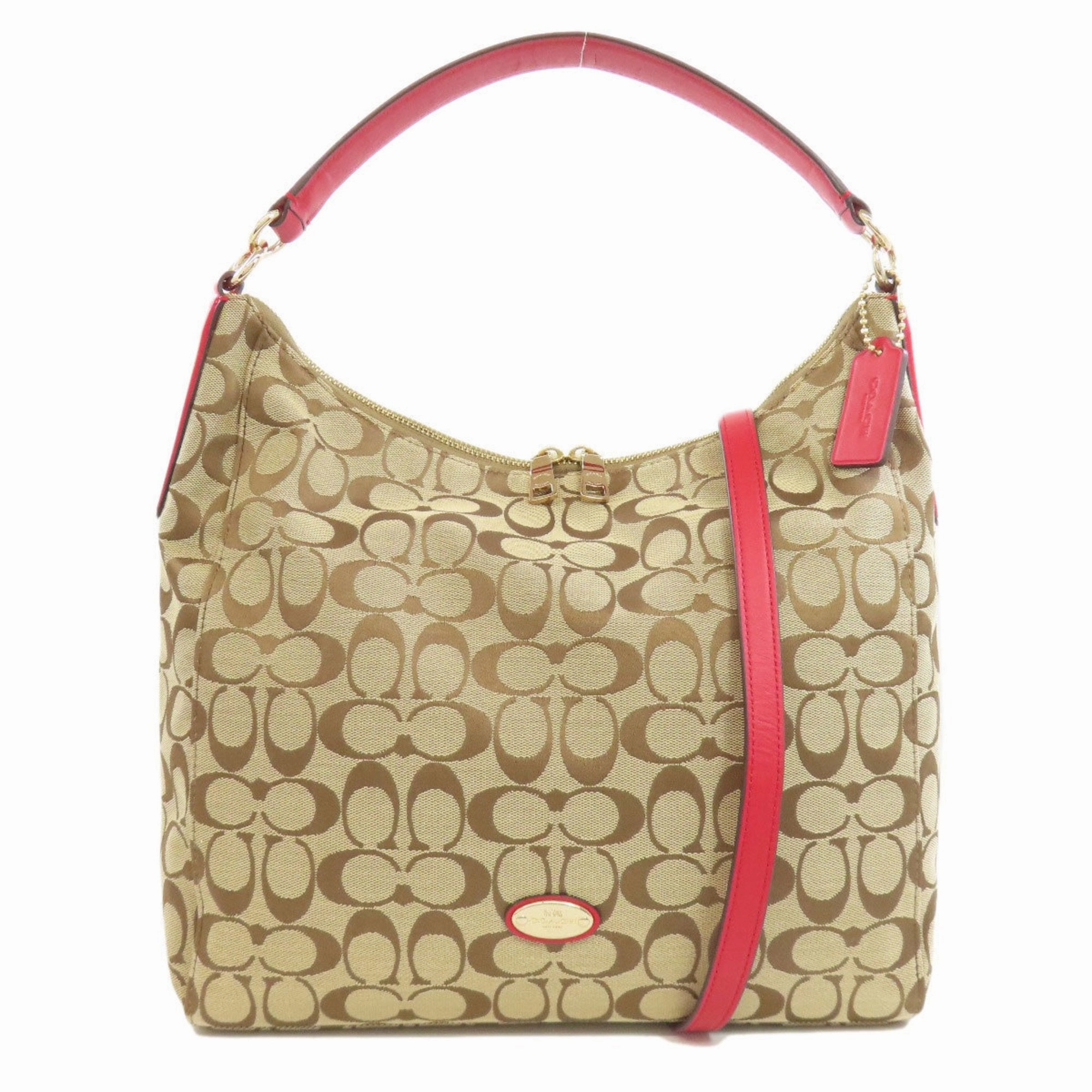 Coach  Color Canvas Shoulder Bag (Pre-Owned)