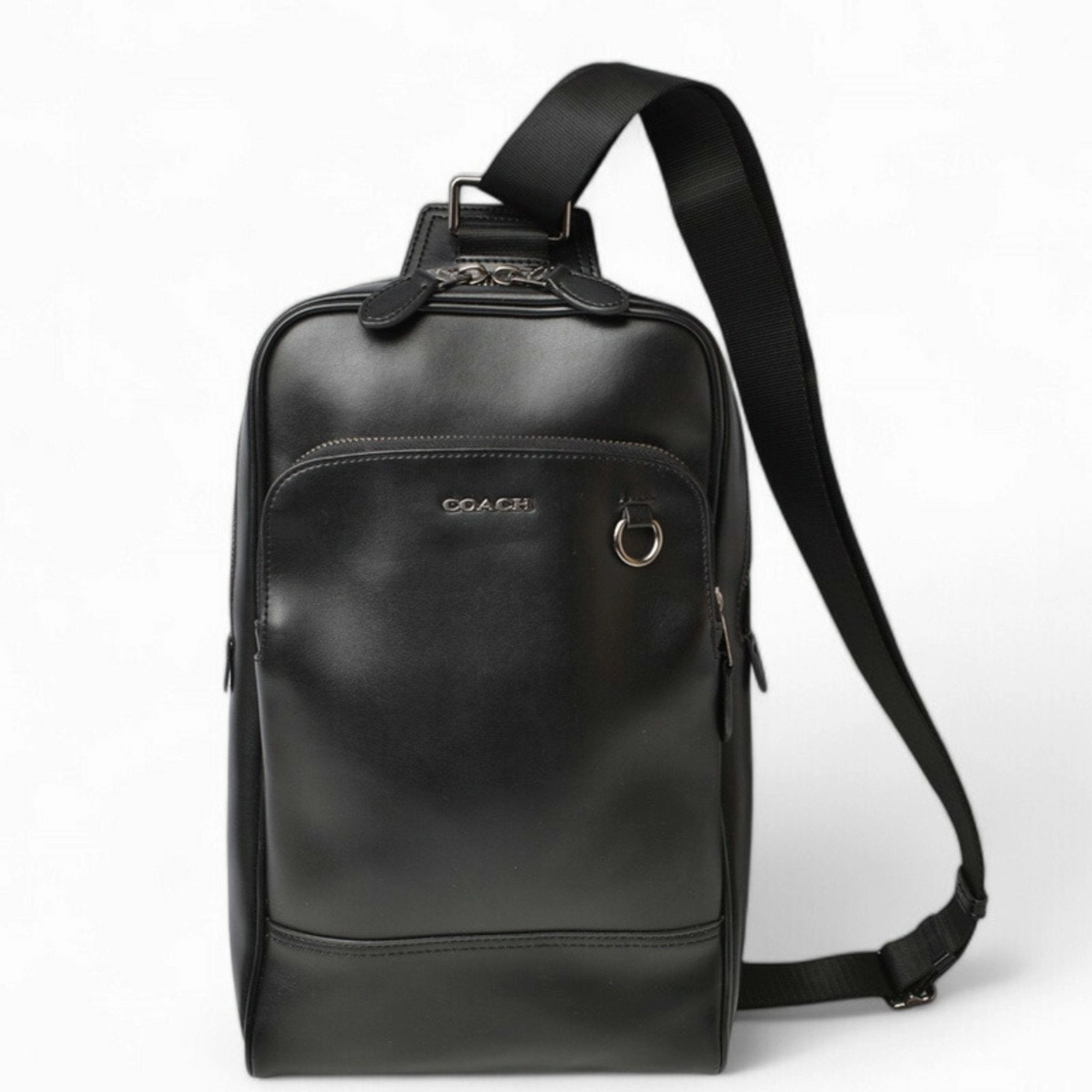 Coach  Leather Shoulder Bag Sling Bag (Pre-Owned)