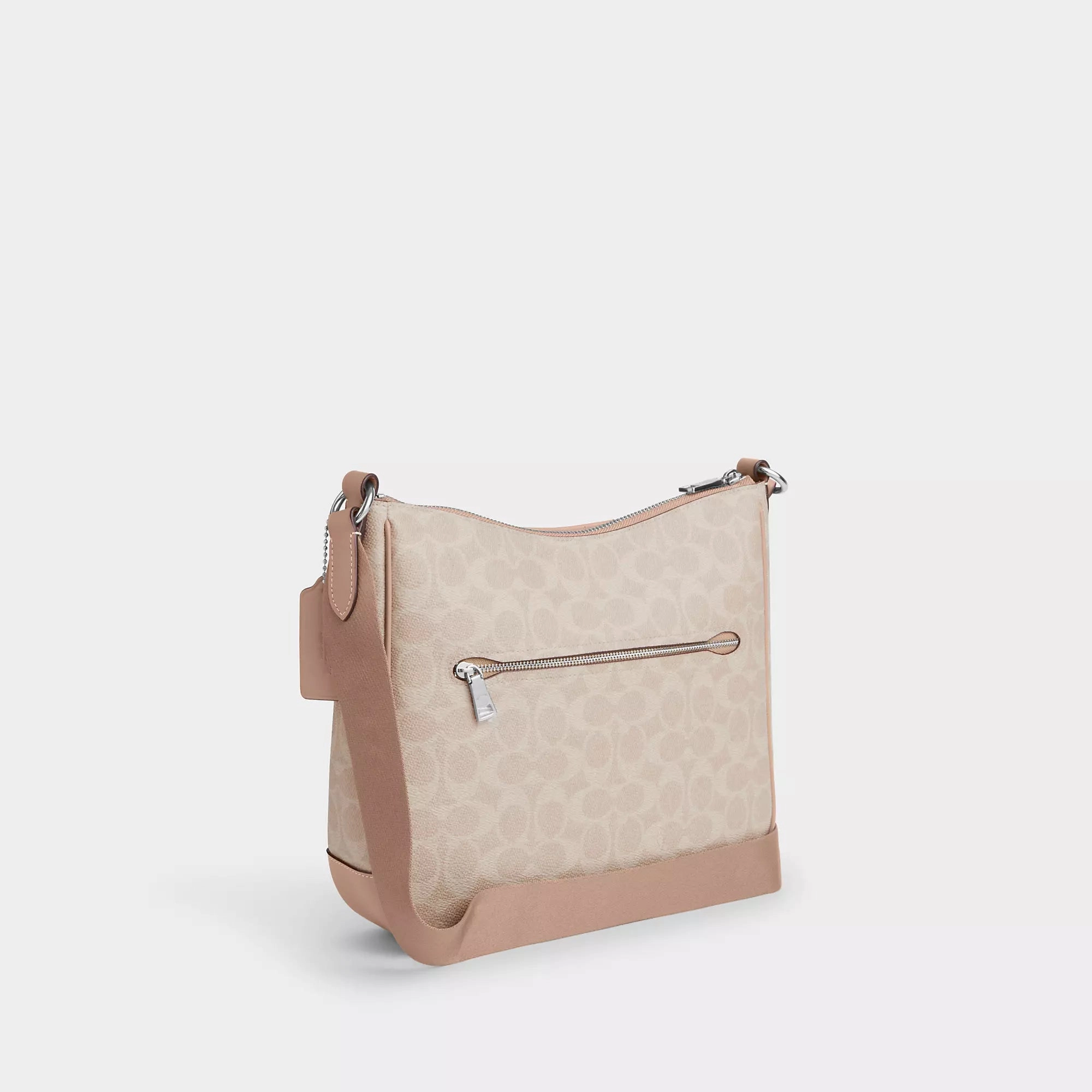 Coach Outlet Ellie File Bag In Signature Canvas With Stripe
