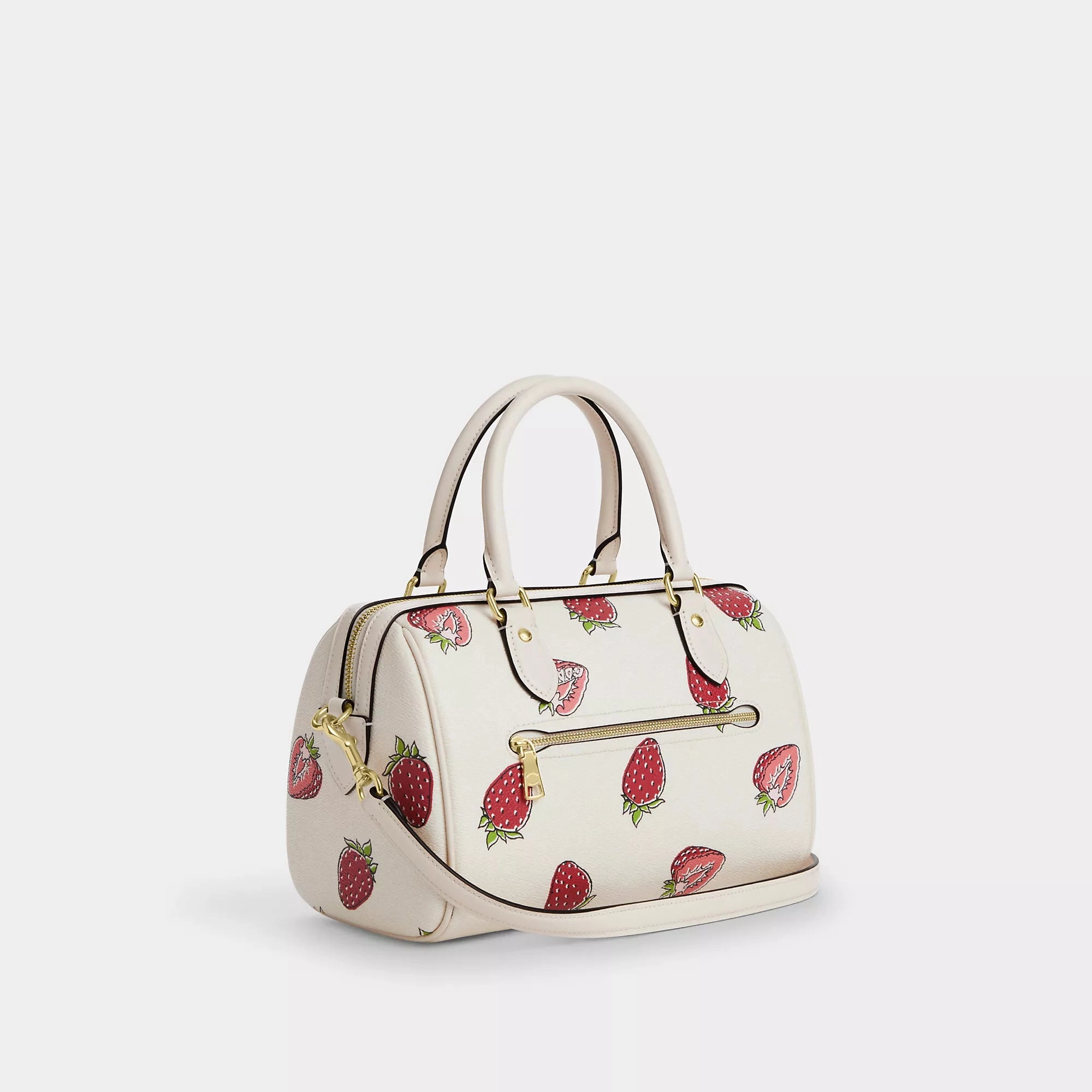 Coach Outlet Rowan Satche Bag With Strawberry Print
