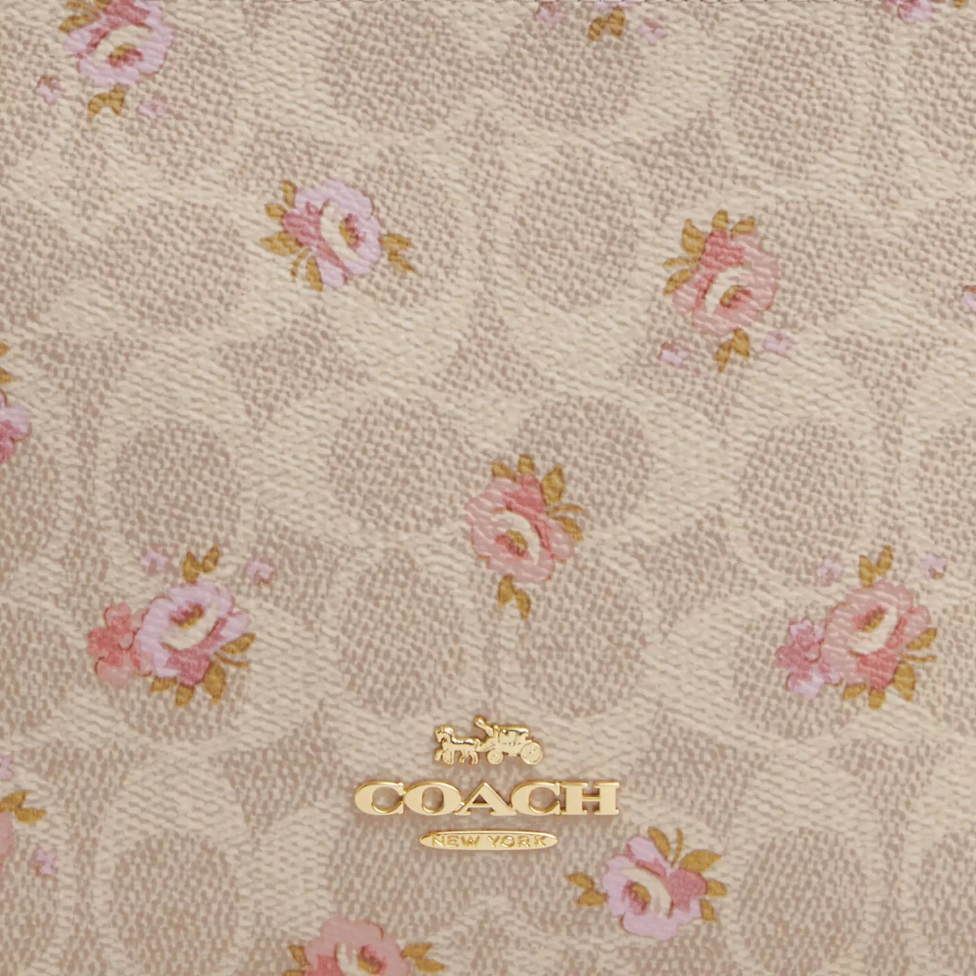 Coach Outlet Slim Crossbody Bag In Signature Canvas With Floral Print
