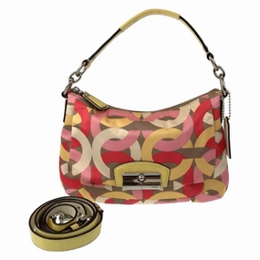 Coach pink Cotton Shoulder Bag (Pre-Owned)