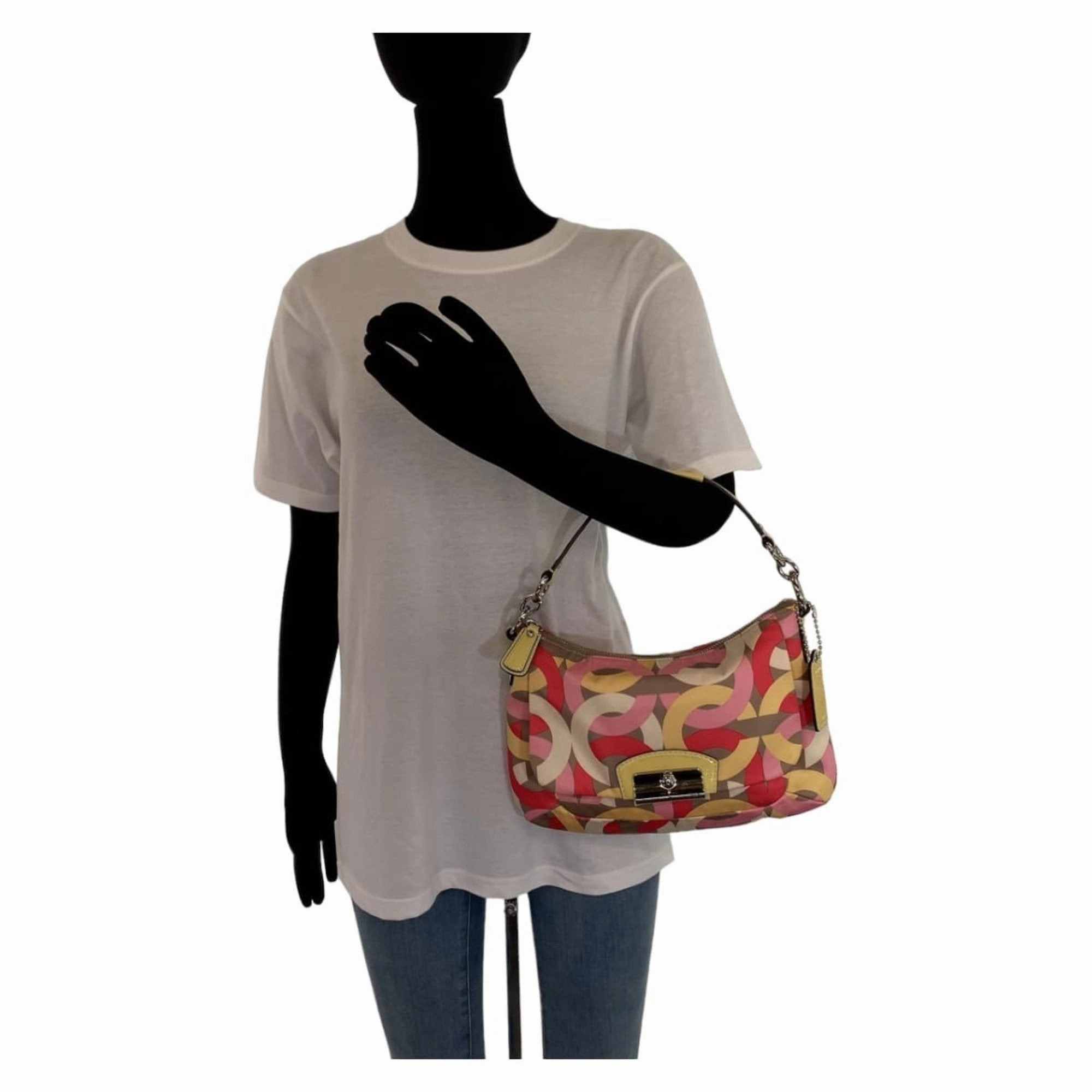 Coach pink Cotton Shoulder Bag (Pre-Owned)