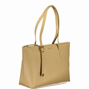 Coccinelle Beige Leather Women's Handbag