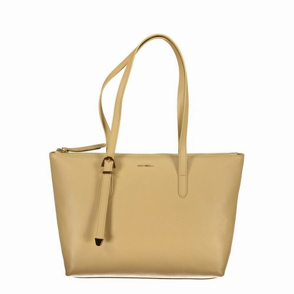 Coccinelle Beige Leather Women's Handbag
