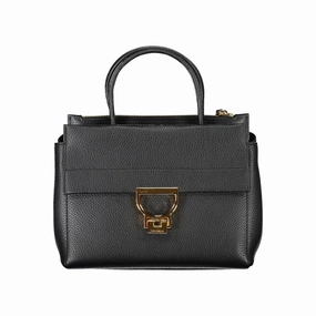 Coccinelle Black Leather Women Women's Handbag