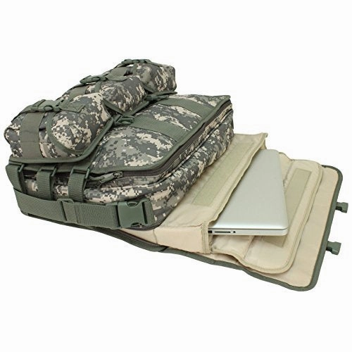 Code Alpha Computer Messenger Bag With Molle Pouches, Digital Camouflage
