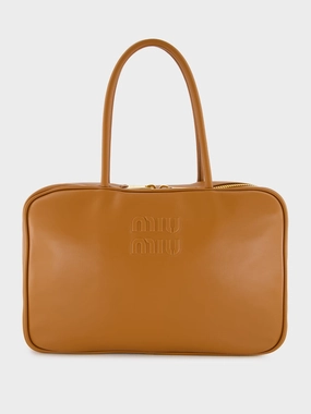 Cognac Leather Beau Bag