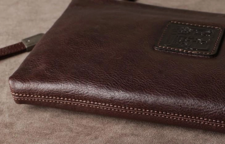 Cool Leather Mens Clutch Wallet Zipper Clutch Wallet Wristlet Wallet for Men