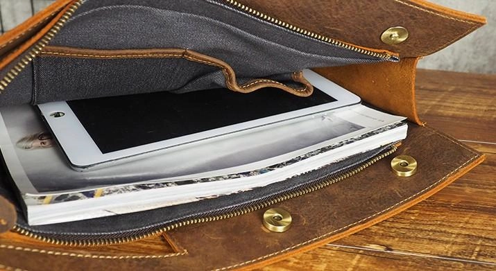 Cool Leather Mens Leather Large Clutch Wristlet Bag Shoulder Bag Side Bag for Men