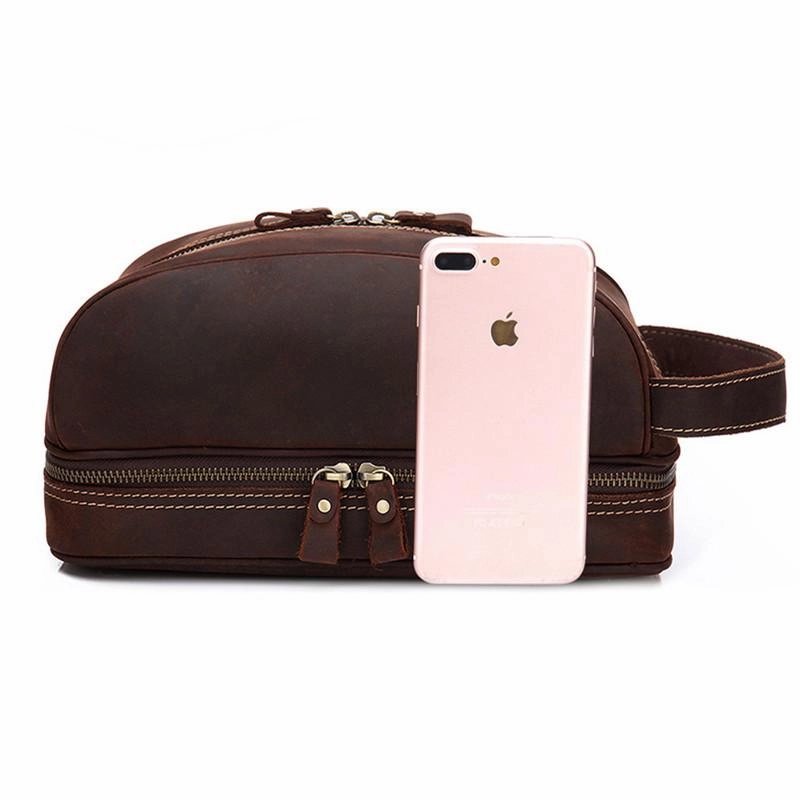 Cool Leather Mens Work Clutch Bag Wristlet Bag Clutch Handbag For Men