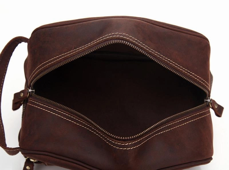 Cool Leather Mens Work Clutch Bag Wristlet Bag Clutch Handbag For Men