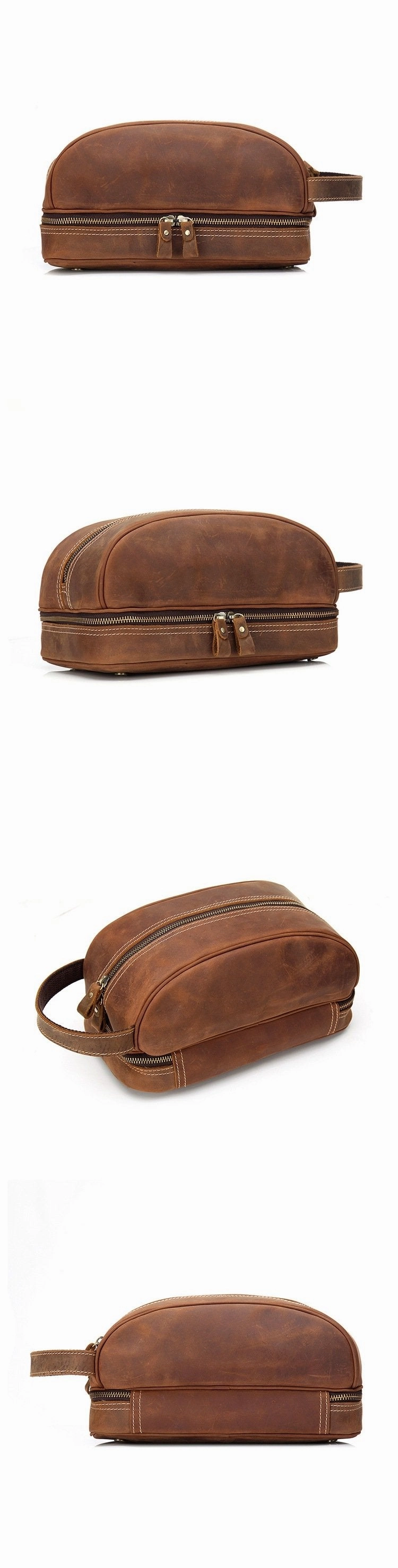 Cool Leather Mens Work Clutch Bag Wristlet Bag Clutch Handbag For Men