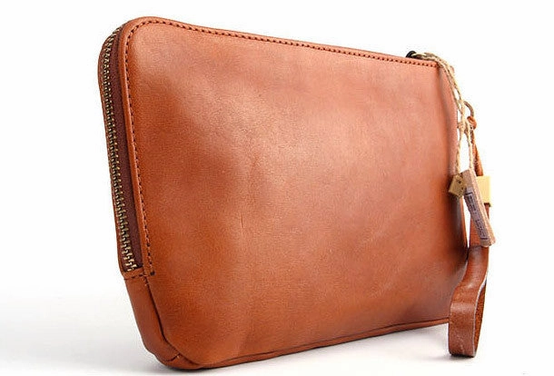 Cool leather mens Wristlet Wallet long wallet zipper clutch wallet for men