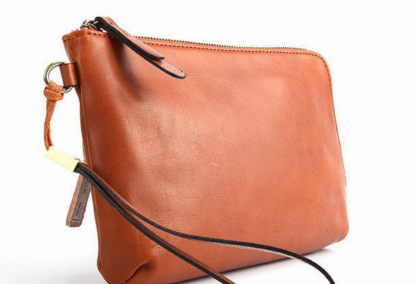 Cool leather mens Wristlet Wallet long wallet zipper clutch wallet for men