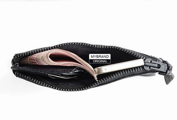 Cool Mens Leather long wallet for men zipper clutch vintage wallet for men