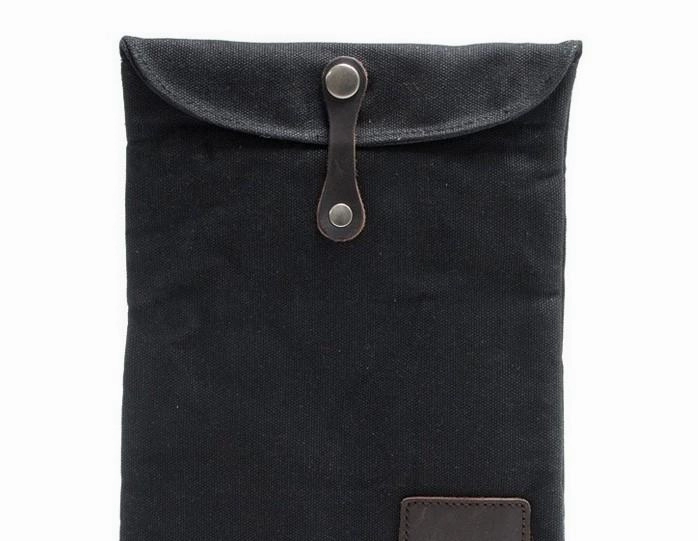 Cool Waxed Canvas Mens iPad Case iPad Air Case 10 inch for Men Clutch