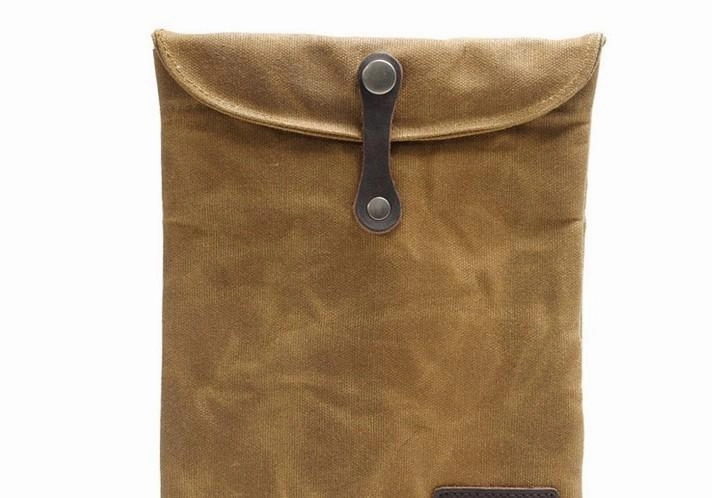 Cool Waxed Canvas Mens iPad Case iPad Air Case 10 inch for Men Clutch