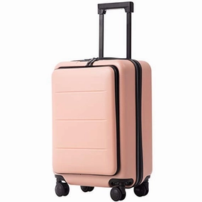 COOLIFE Luggage Suitcase Piece Set Carry On ABS PC Spinner Trolley with Laptop pocket (Sakura pink, 20in(carry on))