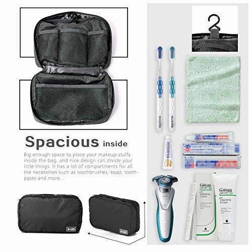 Coolife Packing Cubes Travel Organizers with Laundry Bag 7 Set Hanging Toiletry Bag Portable