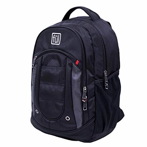 Cooper Laptop Backpack, Fits Laptops Up to 16in, USB Charge Port, Black