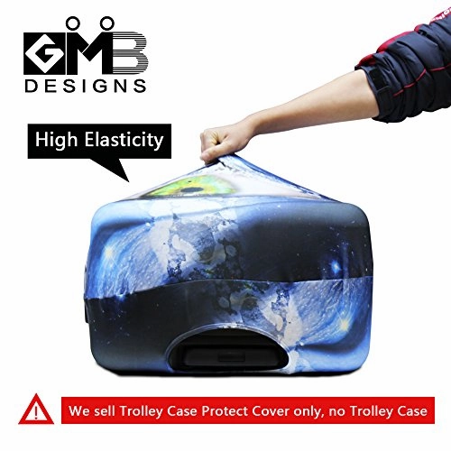 Crazytravel S/M/L Suitcase Trunk Protector Luggage Covers For Men Lady Teenagers Music Print