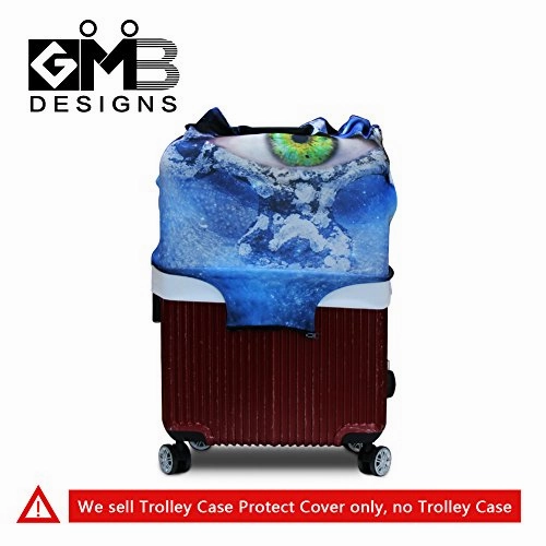Crazytravel S/M/L Suitcase Trunk Protector Luggage Covers For Men Lady Teenagers Music Print