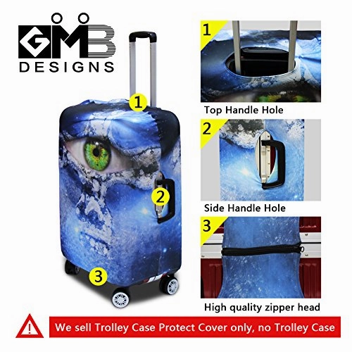 Crazytravel S/M/L Suitcase Trunk Protector Luggage Covers For Men Lady Teenagers Music Print