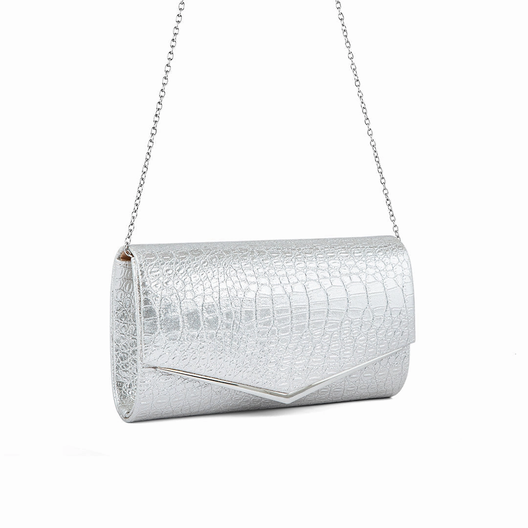Cream Fancy Clutch P24158