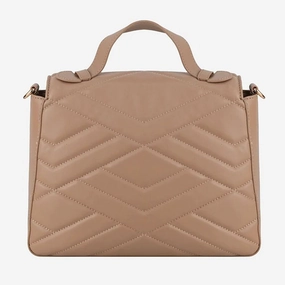 CRISTINAEFFE Beige Artificial Leather Crossbody Women's Bag