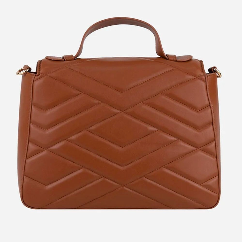 CRISTINAEFFE Brown Artificial Leather Crossbody Women's Bag
