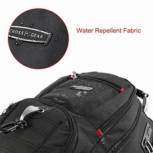 Crossgear Tsa Laptop Backpack With Usb Charging Port And Combination Lock- Fits Most 17.3 Inch