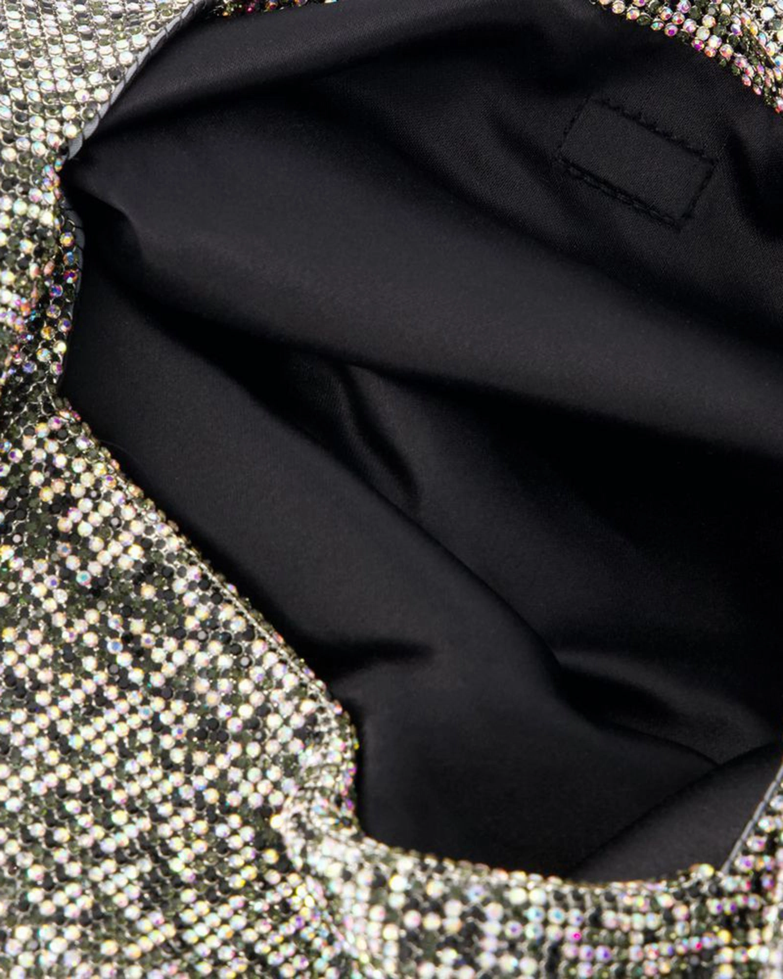 Crystal Mesh Armpit Bag - Kara - Polyster - Black Pixel