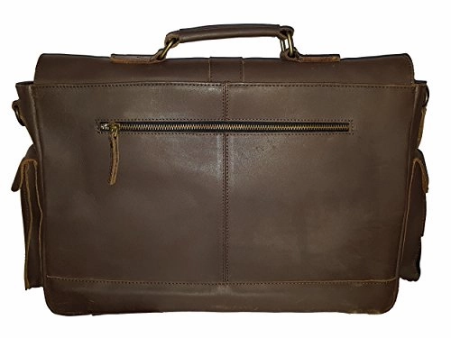 Cuero Genuine Leather Messenger Bag For Men Mens Shoulder bag 15.6 laptop briefcase for office