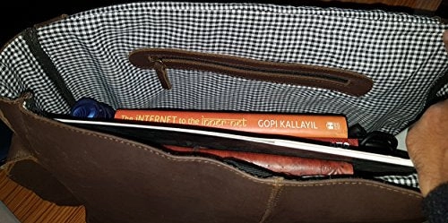 Cuero Genuine Leather Messenger Bag For Men Mens Shoulder bag 15.6 laptop briefcase for office