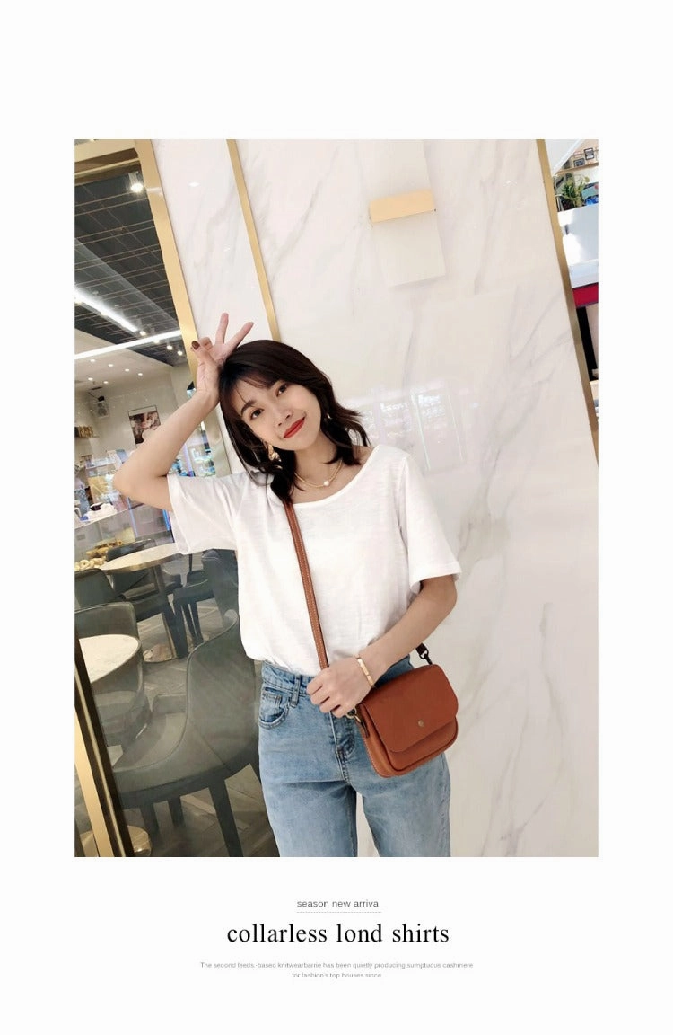 Cute Black LEATHER Flip Side Bag Handmade WOMEN Phone Crossbody BAG Purse FOR WOMEN