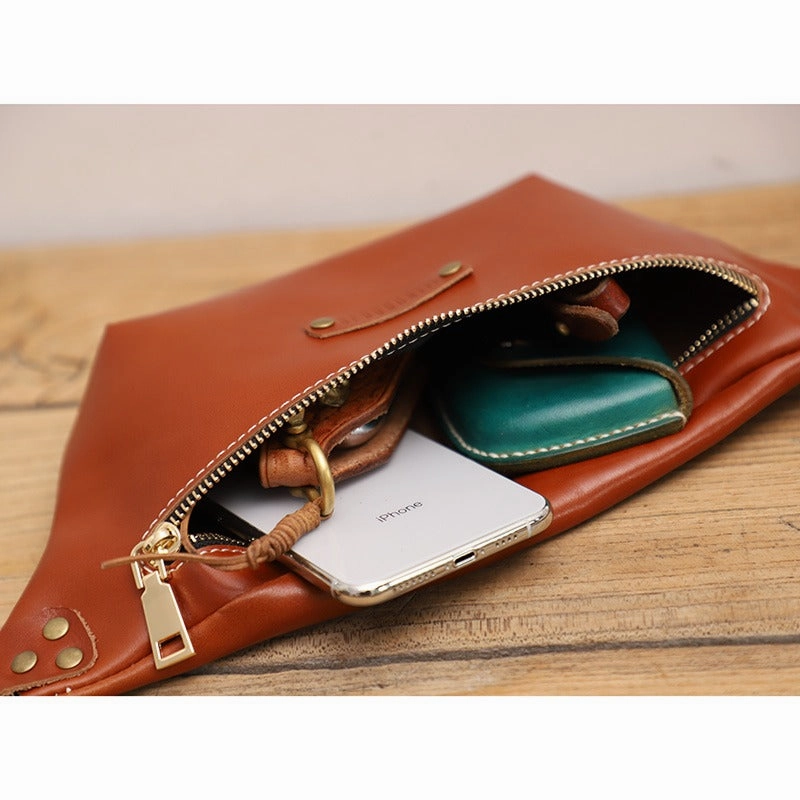 Cute Brown LEATHER Sling Bag Womens Side Bag WOMEN SHOULDER BAG Small Crossbody Purse FOR WOMEN