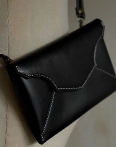 Cute LEATHER Envelope WOMEN SHOULDER BAG Handmade Slim Envelope Crossbody Purse FOR WOMEN