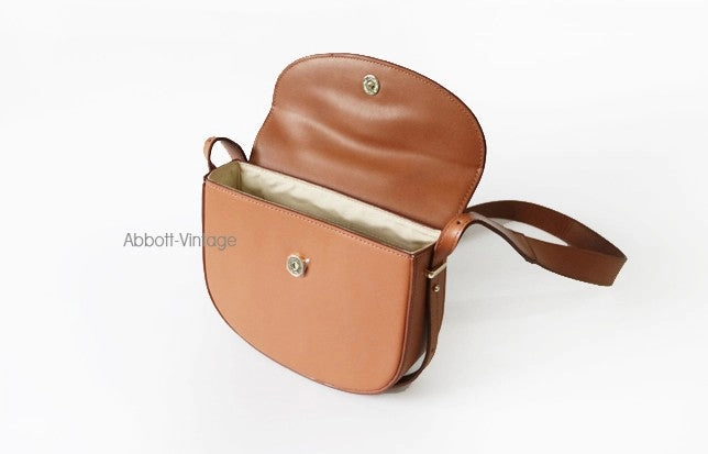 Cute Leather Red Brown Womens Saddle Purse Saddle Shoulder Bag for Women