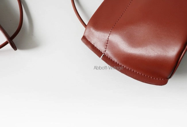 Cute Leather Red Green Womens Small Crossbody Purse Mini Shoulder Bag for Women