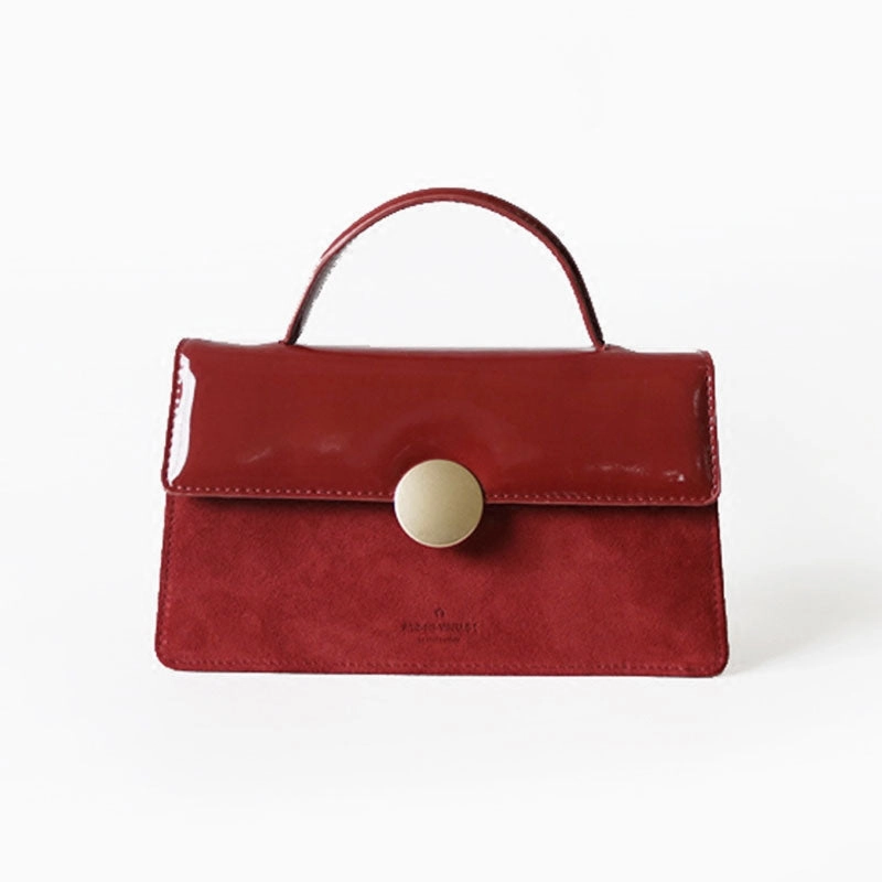 Cute Leather Red Womens Handbag Crossbody Bag Purse Shoulder Bag for Women