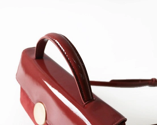 Cute Leather Red Womens Handbag Crossbody Bag Purse Shoulder Bag for Women