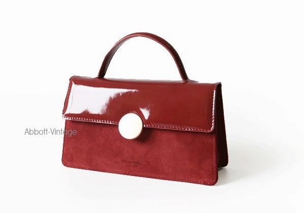 Cute Leather Red Womens Handbag Crossbody Bag Purse Shoulder Bag for Women