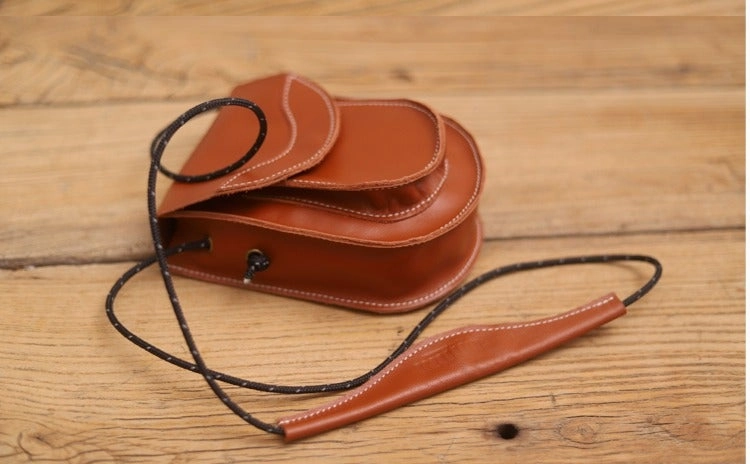 Cute LEATHER Saddle Side Bag WOMEN Black SHOULDER BAG Small Crossbody Purse FOR WOMEN
