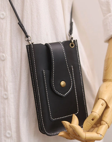 Cute LEATHER Slim Side Bags Pouch Phone WOMEN SHOULDER BAG Phone Crossbody Pouch FOR WOMEN