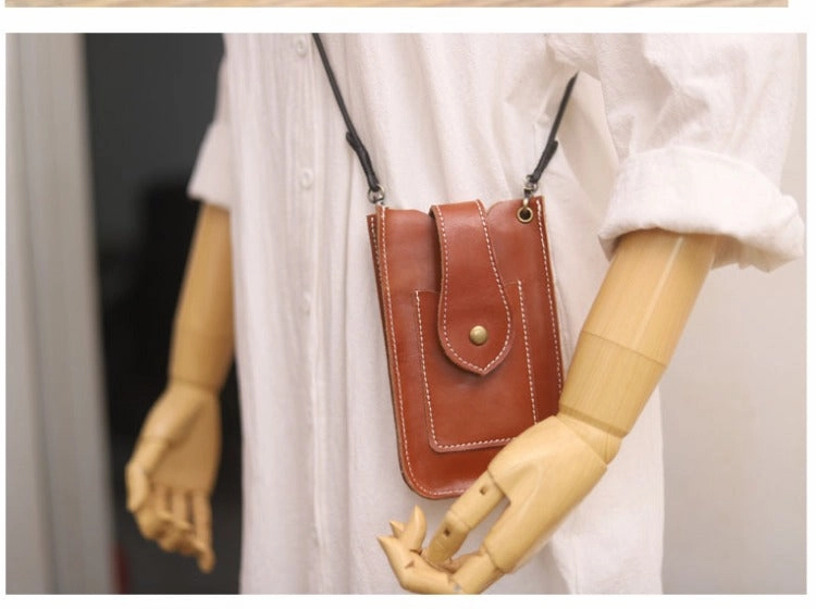 Cute LEATHER Slim Side Bags Pouch Phone WOMEN SHOULDER BAG Phone Crossbody Pouch FOR WOMEN
