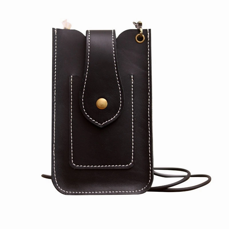 Cute LEATHER Slim Side Bags Pouch Phone WOMEN SHOULDER BAG Phone Crossbody Pouch FOR WOMEN